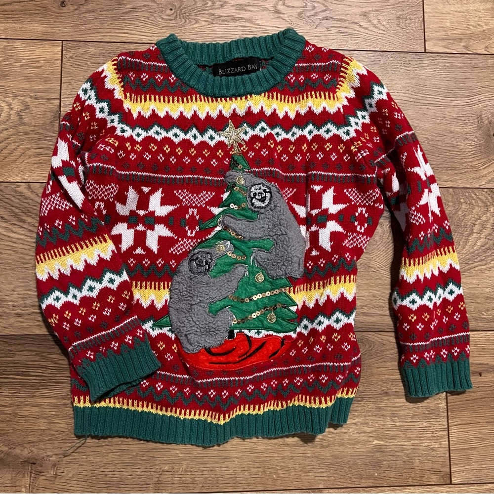 Christmas Sweater sloth boys 5